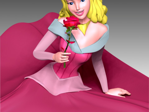 Princess Aurora 3D प्रिंट मॉडल