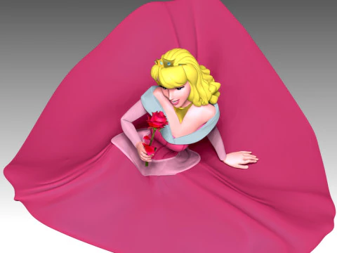 Princess Aurora 3D Print Model
