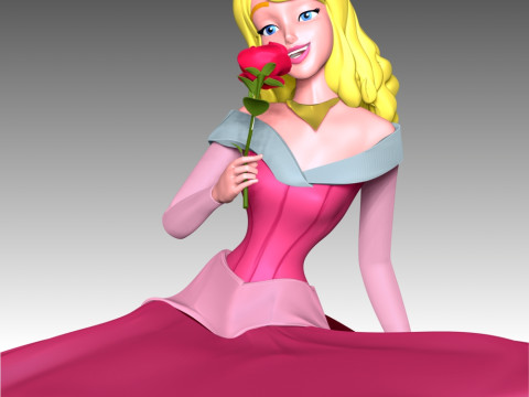 Princess Aurora 3D प्रिंट मॉडल