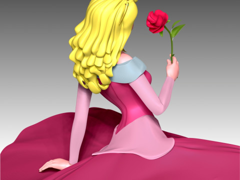 Princess Aurora 3D प्रिंट मॉडल