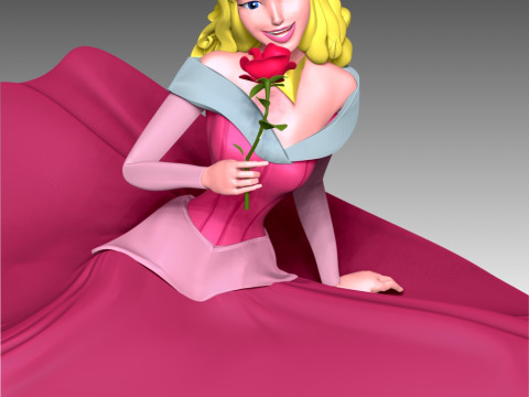 Princess Aurora 3D प्रिंट मॉडल
