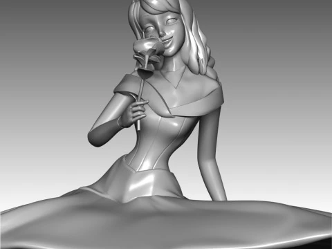 Princess Aurora 3D Print Model