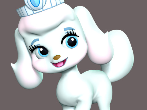 Pumpkin - Palace Pets Modèles 3D en vedette