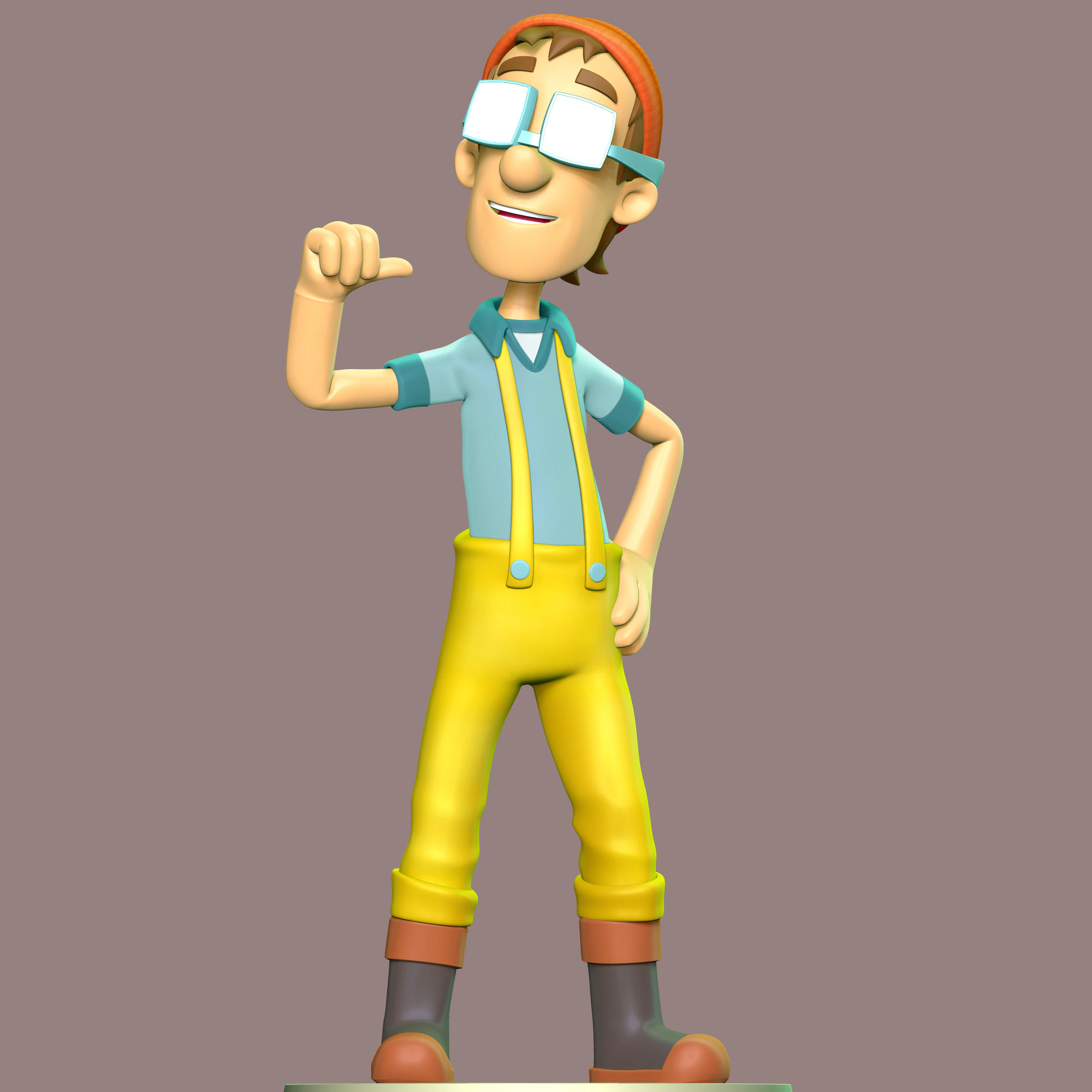 Captain Turbot Fan Art 3D Print Model .c4d .max .obj .3ds .fbx .stl .blend 
