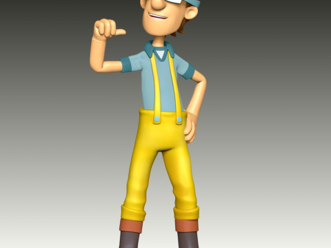 Captain Turbot Fan Art 3D Print Model