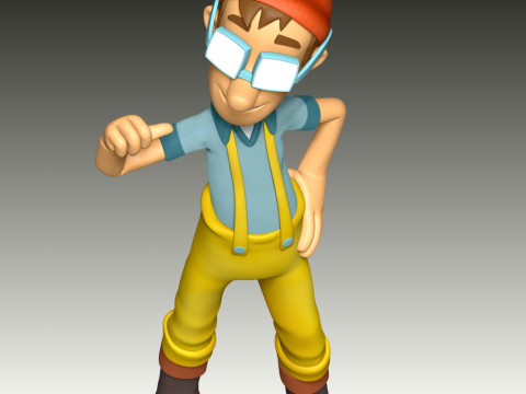 Captain Turbot Fan Art 3D Print Model