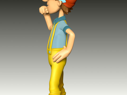 Captain Turbot Fan Art 3D Print Model