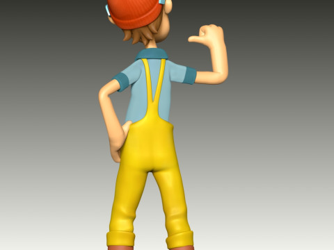 Captain Turbot Fan Art 3D Print Model