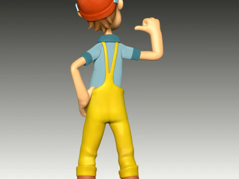 Captain Turbot Fan Art 3D Print Model
