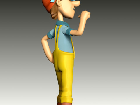 Captain Turbot Fan Art 3D Print Model