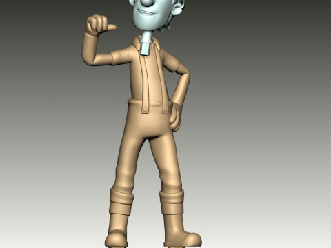 Captain Turbot Fan Art 3D Print Model