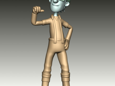 Captain Turbot Fan Art 3D Print Model