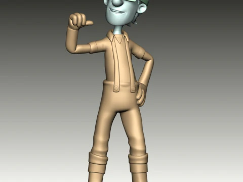 Captain Turbot Fan Art 3D Print Model