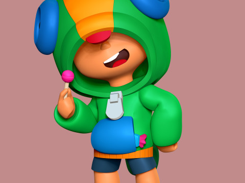 Leon - Brawl Stars Modelo de Impressão 3D
