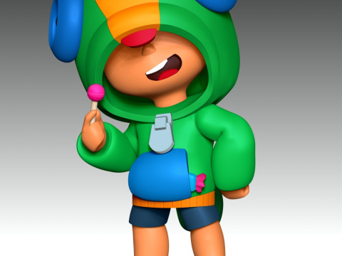 Leon - Brawl Stars 3D Принт Модель