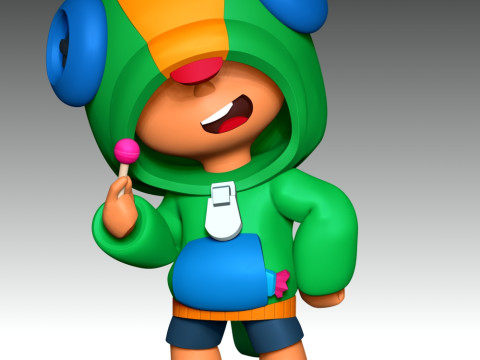 Leon - Brawl Stars 3D Принт Модель