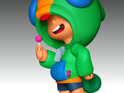 Leon - Brawl Stars 3D Принт Модель