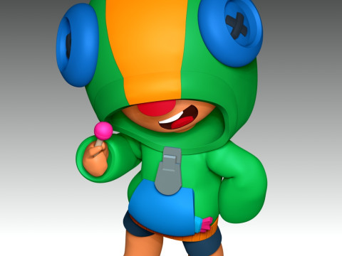 Leon - Brawl Stars 3D Принт Модель