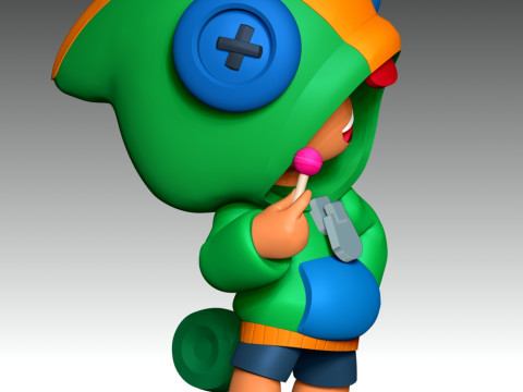Leon - Brawl Stars 3D Принт Модель