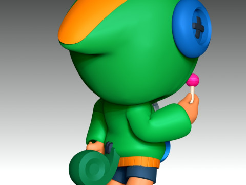 Leon - Brawl Stars 3D Принт Модель
