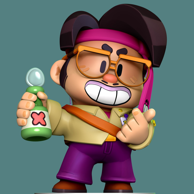 Jae-yong - Brawl Stars Modelo de Impressão 3D .c4d .max .obj .3ds .fbx .stl .blend 