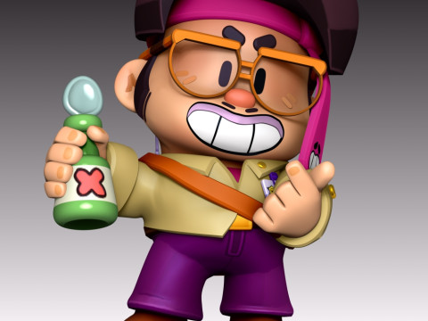 Jae-yong - Brawl Stars Modelo de Impressão 3D