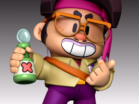 Jae-yong - Brawl Stars Modelo de Impressão 3D