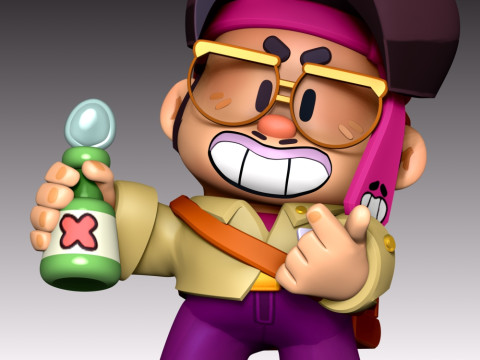 Jae-yong - Brawl Stars Modelo de Impressão 3D