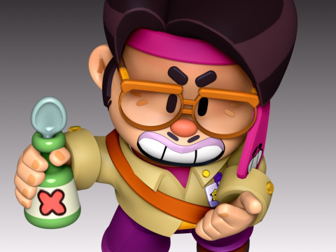 Jae-yong - Brawl Stars Modelo de Impressão 3D