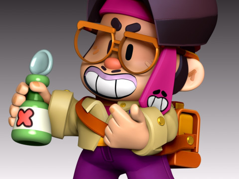 Jae-yong - Brawl Stars Modelo de Impressão 3D