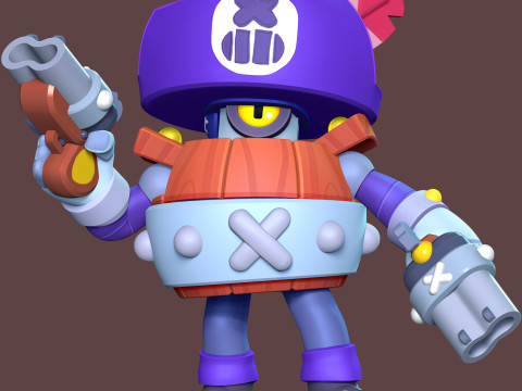 Darryl - Brawl Stars 3D प्रिंट मॉडल