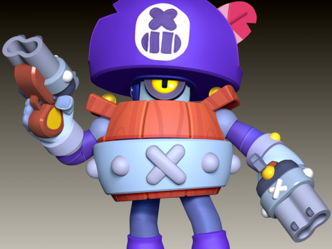 대릴 - 브롤스타즈 3D 프린트 모델