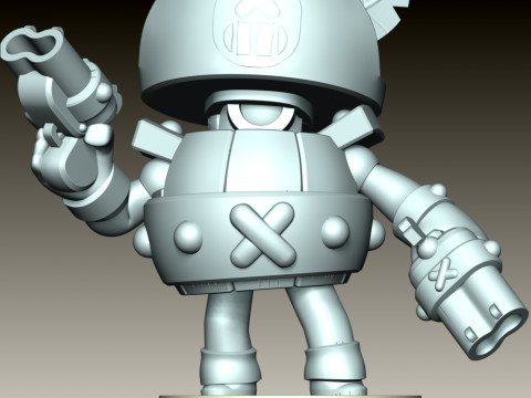 대릴 - 브롤스타즈 3D 프린트 모델