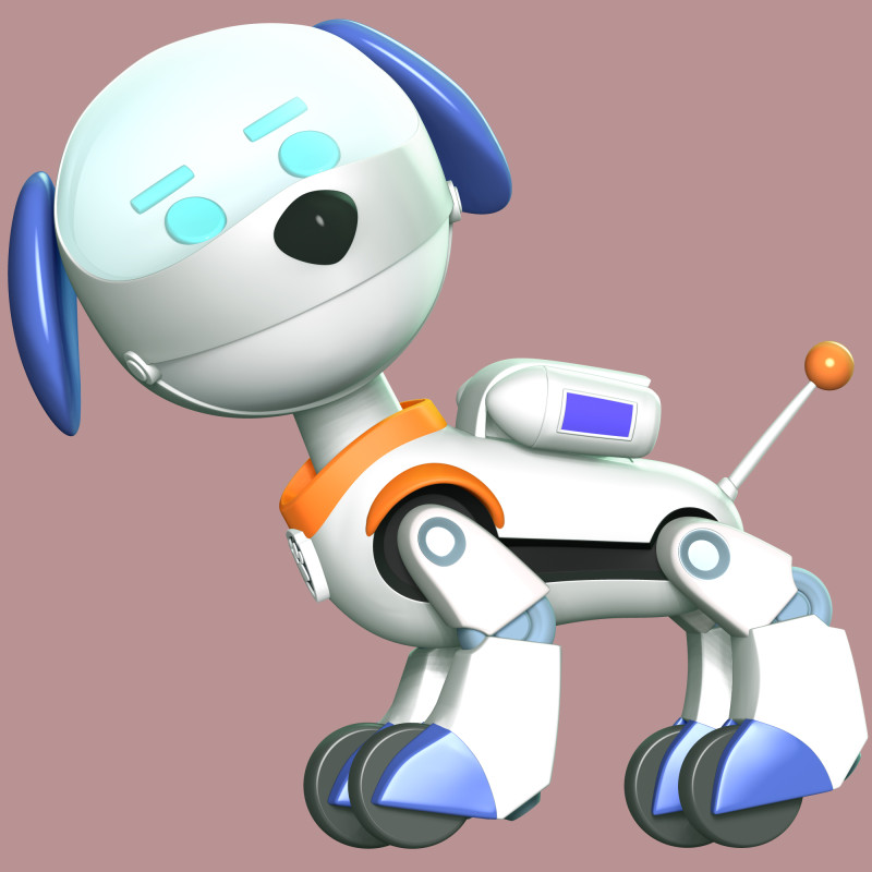 Robo-Dog Paw Patrol Model Cetak 3D .c4d .max .obj .3ds .fbx .stl .blend