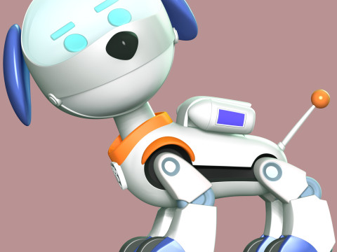 Robo-Dog Paw Patrol Model Cetak 3D