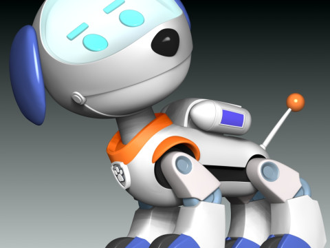 Robo-Dog Paw Patrol Model Cetak 3D