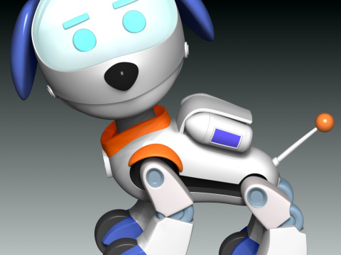 Robo-Dog Paw Patrol Model Cetak 3D