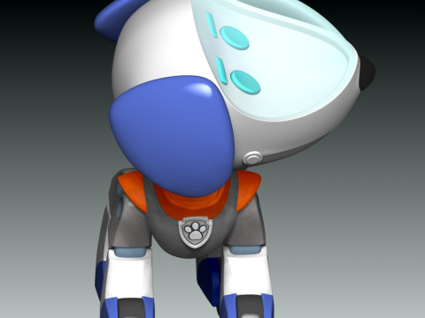 Robo-Dog Paw Patrol Model Cetak 3D