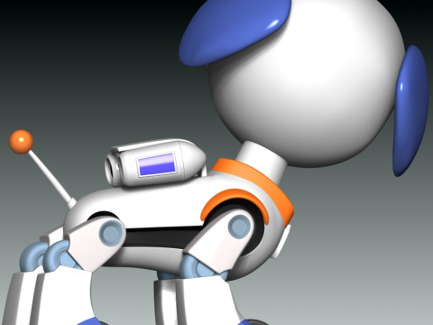 Robo-Dog Paw Patrol Model Cetak 3D