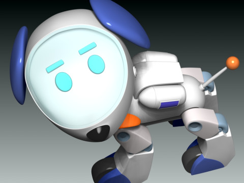 Robo-Dog Paw Patrol Model Cetak 3D
