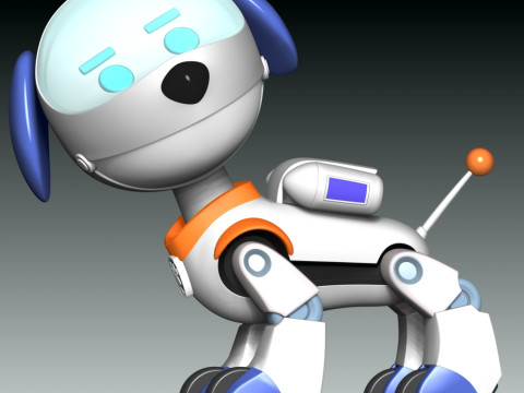 Robo-Dog Paw Patrol Model Cetak 3D