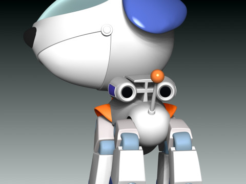 Robo-Dog Paw Patrol Model Cetak 3D