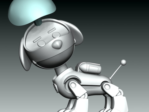Robo-Dog Paw Patrol Model Cetak 3D