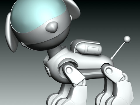 Robo-Dog Paw Patrol Model Cetak 3D