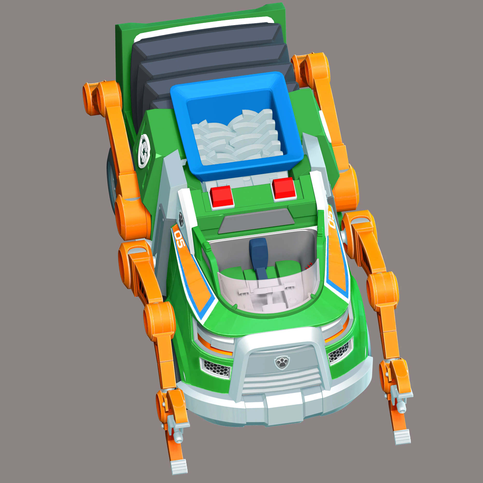 Rocky Vehicle Paw Patrol 3D Print Model .c4d .max .obj .3ds .fbx .stl .blend 
