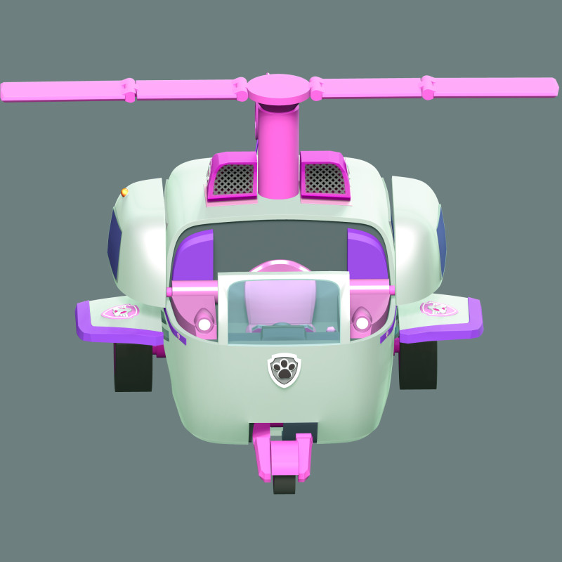 Skye Copter Paw Patrol 3Dプリントモデル .c4d .max .obj .3ds .fbx .stl .blend
