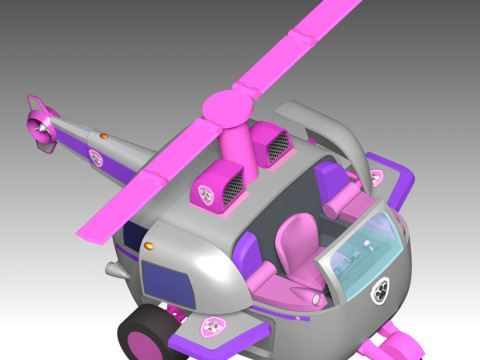 Skye Copter Paw Patrol 3Dプリントモデル
