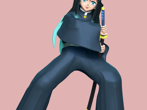 Muichiro Tokito Modello di stampa 3D