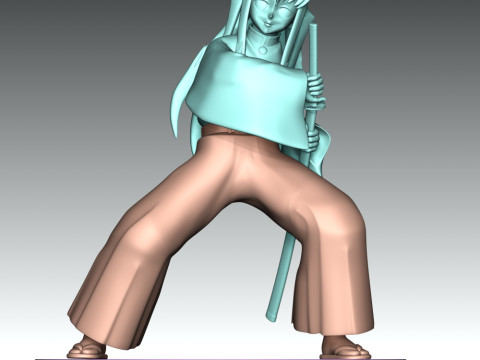 时人无一郎 3D 打印模型