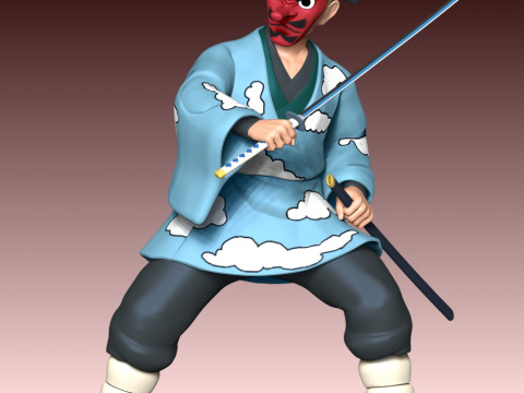 Саконджи Урокодаки — истребитель демонов 3D Принт Модель